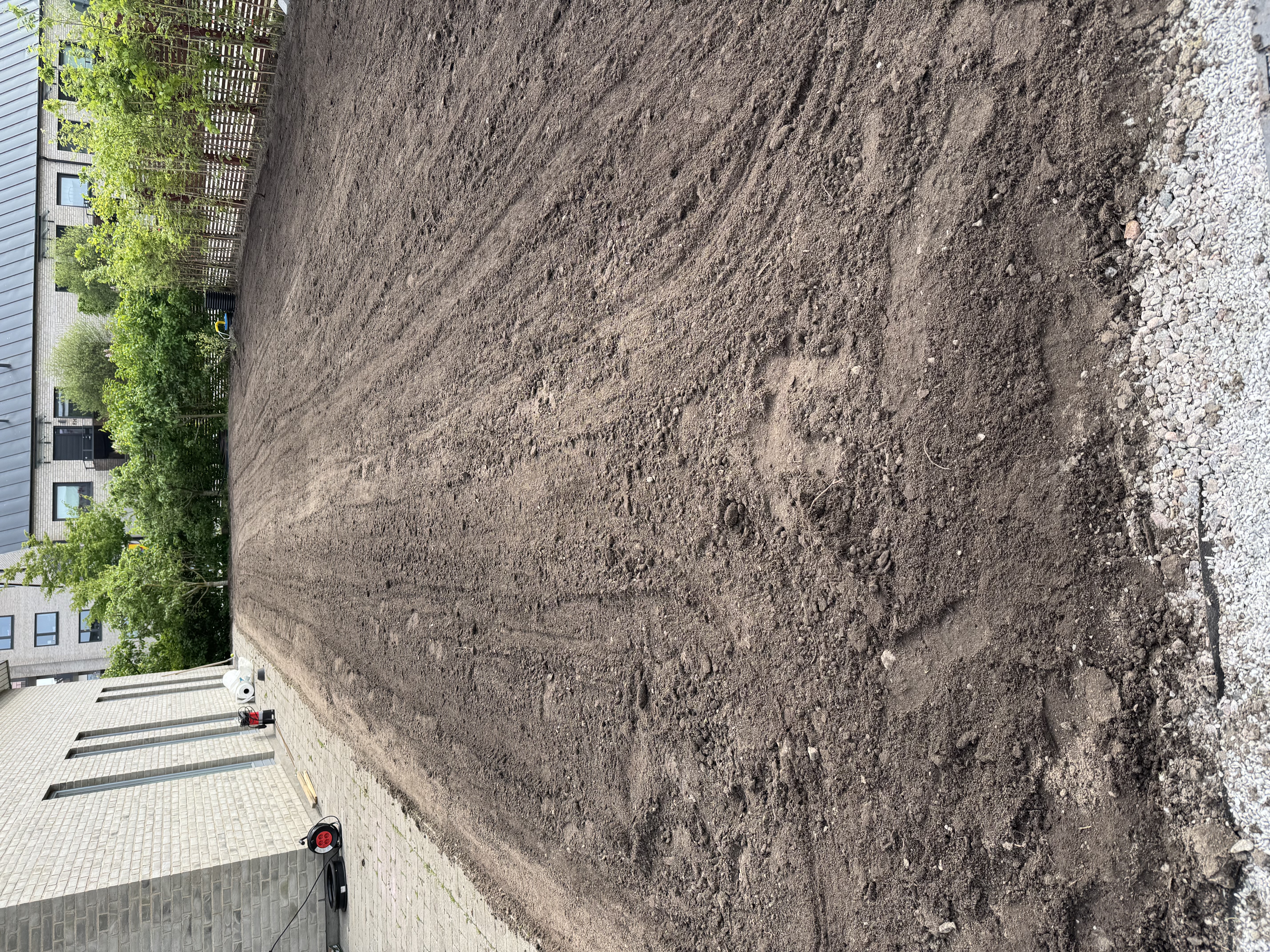 Rensning av uteplats